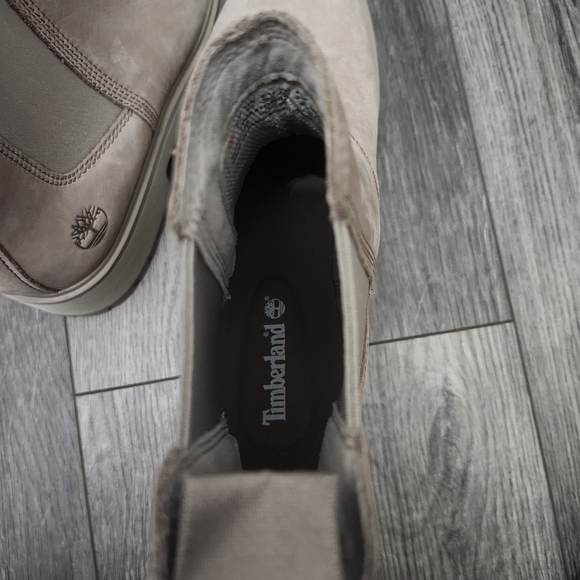 Timberland Carnaby Cool Mid Chelsea Boot Beige Size 7.5 Excellant Condition - Picture 7 of 9